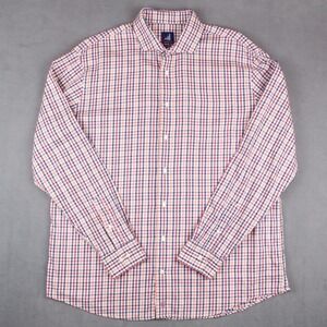 Johnnie O Shirt Mens Size XL Cranberry Long Sleeve Button